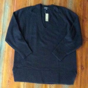 J.Crew Women’s V Neck Tunic Sweater NWT